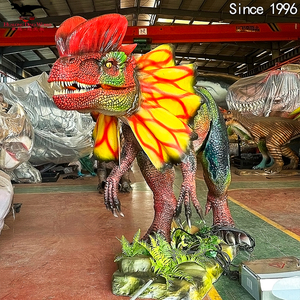 Dinosauro Animatronico Animato per <span class=keywords><strong>Parco</strong></span> <span class=keywords><strong>Divertimenti</strong></span> al Coperto per Bambini <span class=keywords><strong>con</strong></span> Costruzione in Silicone e Acciaio - Product Image 4