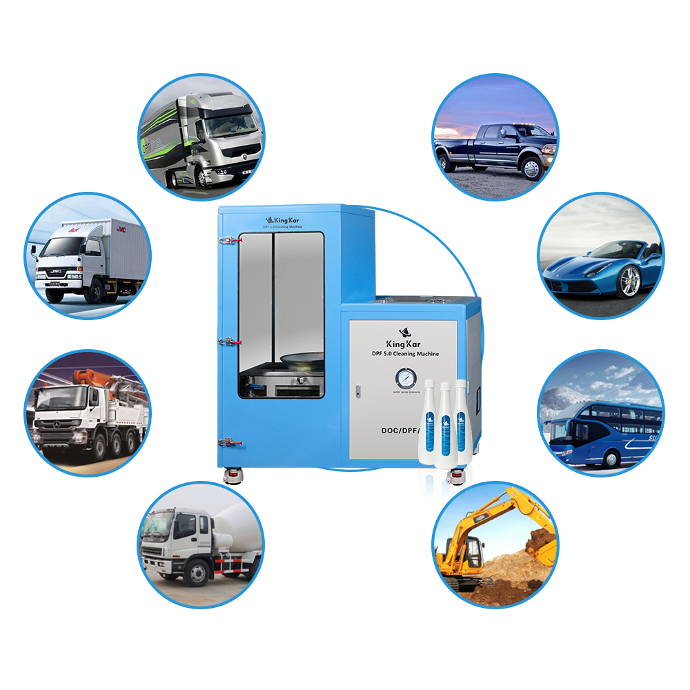 Kingkar 60mins Stainless Steel DOC SCR Carbon Cleaning DPF Cleaning Machine High Pressure