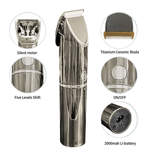 Tondeuse et coupe-cheveux professionnels rechargeables par USB avec poignée en plastique et batterie Li-ion - Rasoir de barbier pour hommes, produit phare de l'usine - Product Image 3