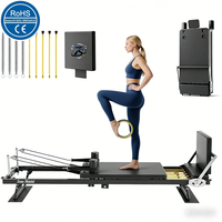 Cadillac de Pilates pliable à cadre étendu en acier allié durable certifié CE, avec ressorts en latex, pour studio de Pilates et bien-être