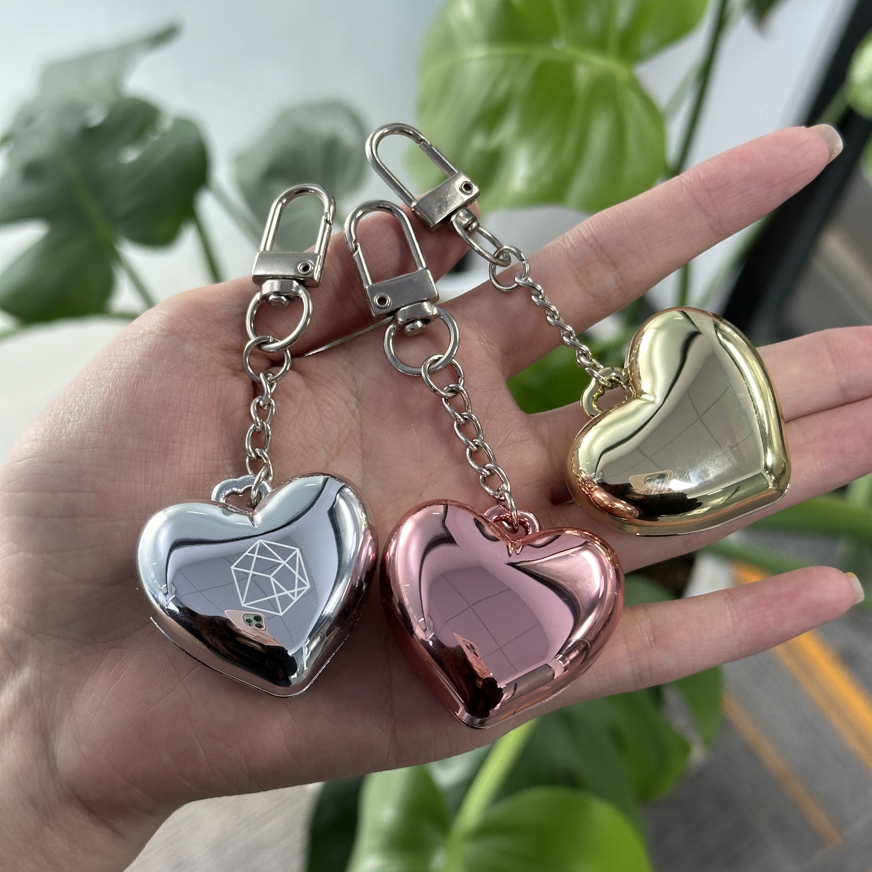 Kaijin PCR Key Chain Heart Shape - Versatile Cosmetic Case