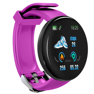 D18 Smartwatch impermeabile per gli uomini e le donne TFT Display <span class=keywords><strong>Fitness</strong></span> Tracker con Monitor a pressione cardiaca schermo rotondo <span class=keywords><strong>orologio</strong></span> intelligente - Product Image 5