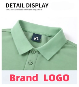 Polos de hombre 100% algodón pecho bordado Logo alta calidad colorido manga corta algodón polos sólido camiseta suéter - Product Image 2