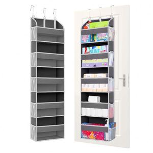 Non-woven Stainless Steel European Style Multi-Purpose Bedroom Storage Hanging Bag for Underwear with Wall-hanging <b>Net</b> Pocket - Product Image 1