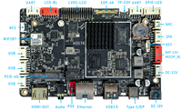 RK3576 Ordinateur à carte unique avec accélération AI 4K120fps HDMI WiFi6 Double encodeur vidéo Interface USB et caméra