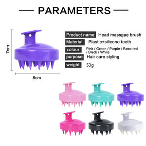 Pulpo-masajeador de cabeza de cuero cabelludo, champú de silicona, spa, con logo - Product Image 3
