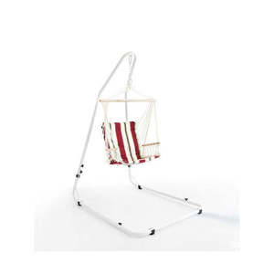 Moderno esterno tramonto poltrona amaca con supporto per campeggio giardino Patio o camera da letto in legno e tessuto di cotone - Product Image 1