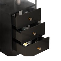 Nouvelle Table de Maquillage Haut de Gamme 2026 en Bois Massif Style Nordique avec Miroir et Rangement pour Chambre à Coucher
