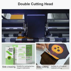 Purcell ZD350 Siêu Tự Động Tự Động Nạp Đôi Đầu A3 A3 + Cắt Và Gấp Dáng Máy Sticker Hộp Chết Máy Cắt - Product Image 5