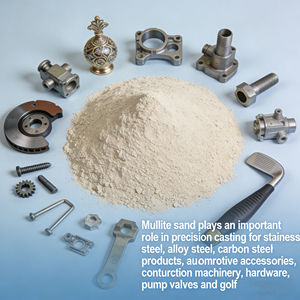 325 Mesh Mullietpoeder Al2O3 41-51% SiO2 47-55% Hoogvuurvast (1770-2000°C) voor Automobielbouw Golfuitrusting - Product Image 4