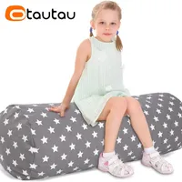 Housse de pouf de rangement pour jouets OTAUTAU DD192 en toile de coton épaisse, sans rembourrage inclus