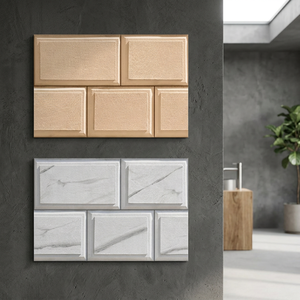 Carreaux de façade en briques blanches Vistaar 12x18, 300x450 mm, carreaux muraux en céramique antidérapants pour l'extérieur, design extérieur et décoration moderne - Product Image 2