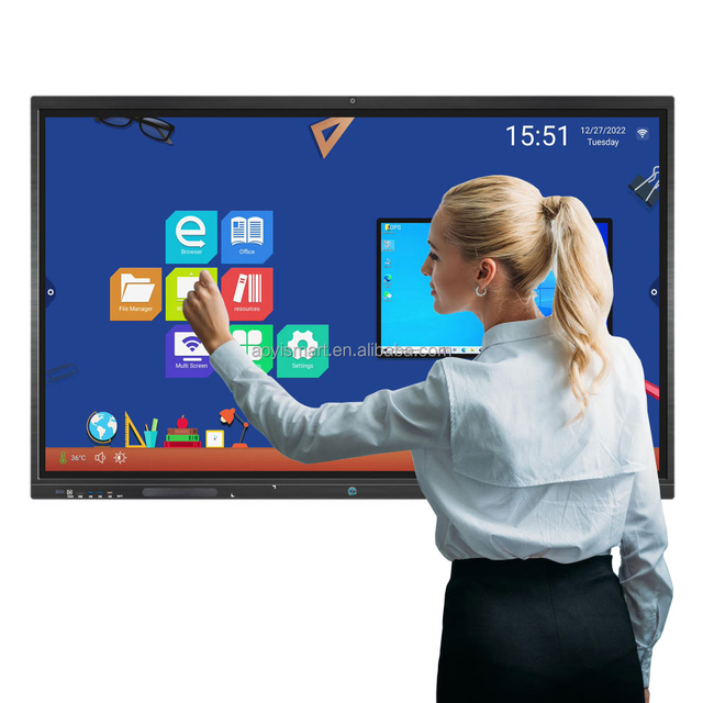 65 75 86 Inch Interactive Flat Panel with Low Blue Light for Eye Protection  and Easy-to-Use Interface for Teachers