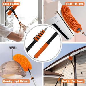 <span class=keywords><strong>Perche</strong></span> <span class=keywords><strong>télescopique</strong></span> multifonction renforcée en alliage d'aluminium légère pour <span class=keywords><strong>peinture</strong></span> de plafond, dépoussiérage et nettoyage de fenêtres - Product Image 4