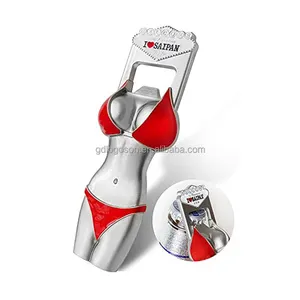 Custom Sexy Bottle Opener Souvenir Metal Bikini Shaped Bra Bottle Openers