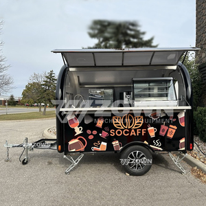 Remorque de restauration mobile entièrement équipée avec étagères de rangement pour événements, festivals, services de restauration rapide en plein air - Product Image 2