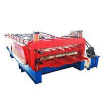 Machine de formage de tuiles de toiture à double couche à économie d'énergie, machine à tôles de toiture, machine de fabrication de tuiles pour la construction d'entrepôts