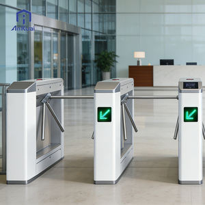 Tourniquet vertical à trépied pour contrôle d'accès, vitesse de passage de 30 personnes/min, IP56, pour métro/bureau/transports publics, portail piétonnier - Product Image 1