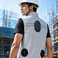 Gilet de refroidissement semi-conducteur 2026 avec 2 ventilateurs sans balais, refroidissement rapide par puce TEC Peltier – Utilisation extérieure et garage, portable, garantie 1 an