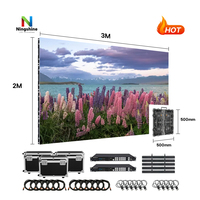 Ningshine P2.6 P2.97 P3.91 Indoor-Vermietung Mobile Vollfarb-LED-Videofeld anzeige HDR10 800nits Helligkeit für Konzerte
