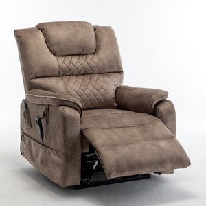 Sillón Reclinable Eléctrico con Diseño Moderno, Motor de 180°, Totalmente Plano, Patas Metálicas Extensibles, Asiento Extra Grande de 25'' para Personas Mayores - Product Image 1