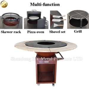 Grill de barbecue en acier corten de haute qualité, <span class=keywords><strong>grande</strong></span> plaque métallique, fête, foyer extérieur personnalisé, <span class=keywords><strong>brasero</strong></span> - Product Image 3