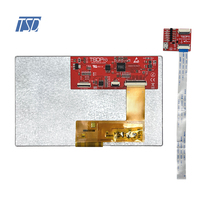 Interfaz de pantalla capacitiva lcd, Protocolo UART de 7 pulgadas, 800x480 res, HMI con módulo LCD tft CTP