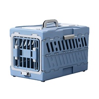 Nouvelle cage de transport pour animaux de compagnie en PP rigide, pliable, réglable et légère, capacité de 10 kg, boîte de transport portable pour chats