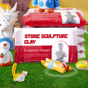 <span class=keywords><strong>Pâte</strong></span> sèche <span class=keywords><strong>à</strong></span> l'air Durcissement <span class=keywords><strong>à</strong></span> l'air Pierre <span class=keywords><strong>à</strong></span> <span class=keywords><strong>modeler</strong></span> <span class=keywords><strong>Sculpture</strong></span> en argile pour enfants DIY Handmade - Product Image 3