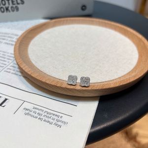 Dylam High Top Fine Jewelry 925 <b>Silver</b> Rhodium Plated D Color VVS1 Moissanite Stone Four Leaf Clover <b>Stud</b> Earrings for Women - Product Image 6