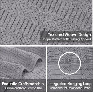 Conjunto de Toalhas de Banho para Hotéis com Design Original, Microfibra 16S de Alta Qualidade, Felpudas e Modernas - Product Image 3
