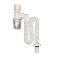 Accessoires de cuisine : Tuyau de vidange universel pour évier, siphon de lavabo, tuyau de plomberie pour évier de cuisine