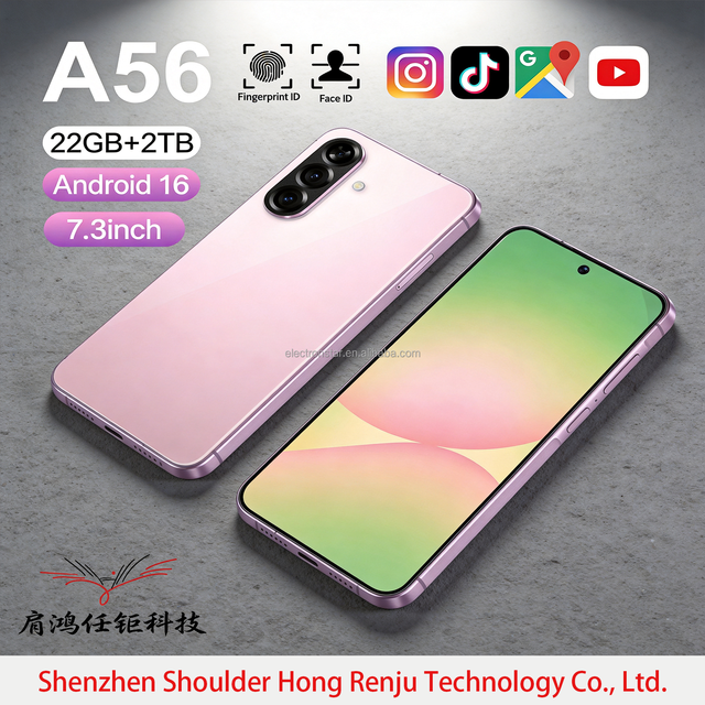 A56 22G+2TB  7.3inch Android 16  Full Screen Cell Phone Global Version the Best Price Long Battery Life WCDMA GSM High Quality