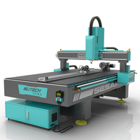 Kit de table de routeur CNC industriel DIY, machine de sculpture sur bois 3 axes 1300x2500mm, moteur servo hybride à broche unique, contrôleur Mach3