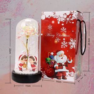 Rosa Roja Artificial de Lujo con Luz LED, Decoración para el Hogar, Regalo para el Día de San Valentín, Día de la Madre, Navidad, con Cubierta de Plástico - Product Image 2