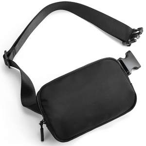 Keep Perfect-riñonera cruzada para <span class=keywords><strong>hombre</strong></span> y mujer, bolso de cintura con correa ajustable, color negro - Product Image 1