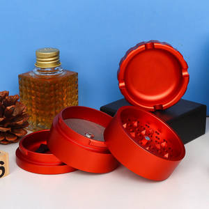 Molinillo de hierbas logotipo personalizado molinillo de tabaco 63mm 4 piezas molinillo de fumar de aleación de aluminio nuevo diseño dientes de molienda - Product Image 6