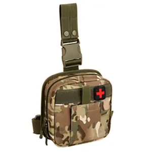 Kit de survie médicale tactique, trousse de premiers secours, outil de rasage réglable pour survivants, kit de recharge pour jambe, sac Molle EMT - Product Image 1