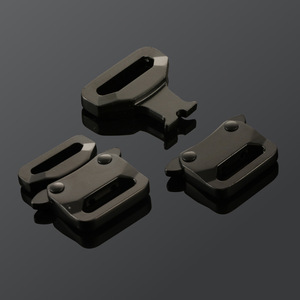 Hebilla de Bloqueo Automático de Aleación de Zinc de 20 mm, Negra, para Bolsos, Cinturones, Ropa, Mochilas, Accesorios de Ferretería - Product Image 1