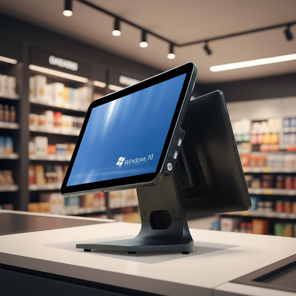 Wholesale Desktop Touch POS System 15 Inch Screen With Customer Display ...