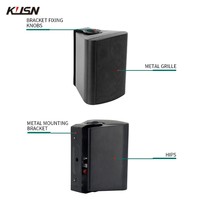 Amplificateur professionnel 260W 6 zones et 6 enceintes murales 30W, système de sonorisation intérieur complet avec Bluetooth USB