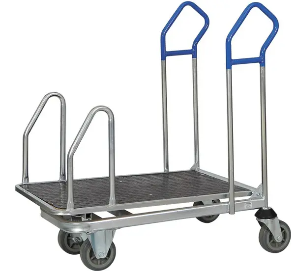 Xgmt Magazijn Werkplaats Industriële Logistiek Opvouwbaar 4 Wiel Platform Hand Push Cart Trolley
