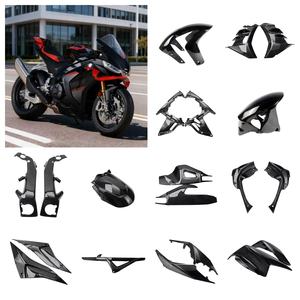 Panel Lateral de Alerón Fijo para Motocicleta de Fibra de Carbono 3K 100% Seca para <span class=keywords><strong>Aprilia</strong></span> <span class=keywords><strong>RSV4</strong></span>, Kit de <span class=keywords><strong>Carenado</strong></span> de Fibra de Carbono para Motocicleta, Accesorios - Product Image 3