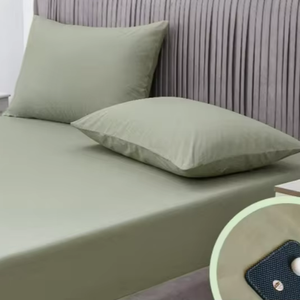 Draps de mise à la terre avec fonction d'équilibrage de charge, 95% coton biologique, 5% fibre d'argent, pour hôtels, connectés à la terre, densité de 200 fils au pouce carré - Product Image 1