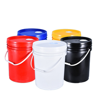 20L 5 Gallon recyclable plastique baril PP matériel seau pour l'utilisation de la peinture