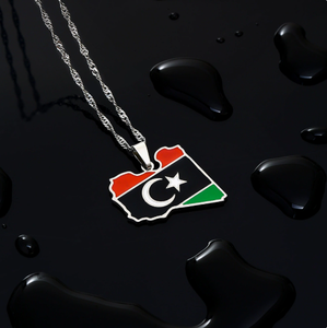 Collar de Acero Inoxidable Plateado de Guam para Hombre y Mujer, Estilo Étnico, Collar para Parejas, Accesorios Transfronterizos - Product Image 6