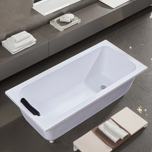 Sang trọng hiện đại đơn giản ngâm Acrylic miễn phí-đứng hình chữ nhật dành cho người lớn màu trắng phòng tắm bồn tắm - Product Image 6