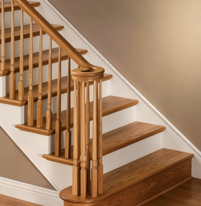Customized Classic Solid Wood Staircase Riser <b>Treads</b> & Nosing-Eco-Friendly Easy DIY Installation - Product Image 6