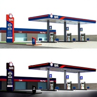Panneau publicitaire LED pour station-service, personnalisable, avec logo, affichage numérique des prix, étanche et antirouille