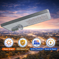 Farola Solar Integrada para Exteriores, IP65 Impermeable, LED, Alimentación AC/DC/Batería, Aleación de Aluminio, Certificación CE, Control por Aplicación (5 Años de Garantía)